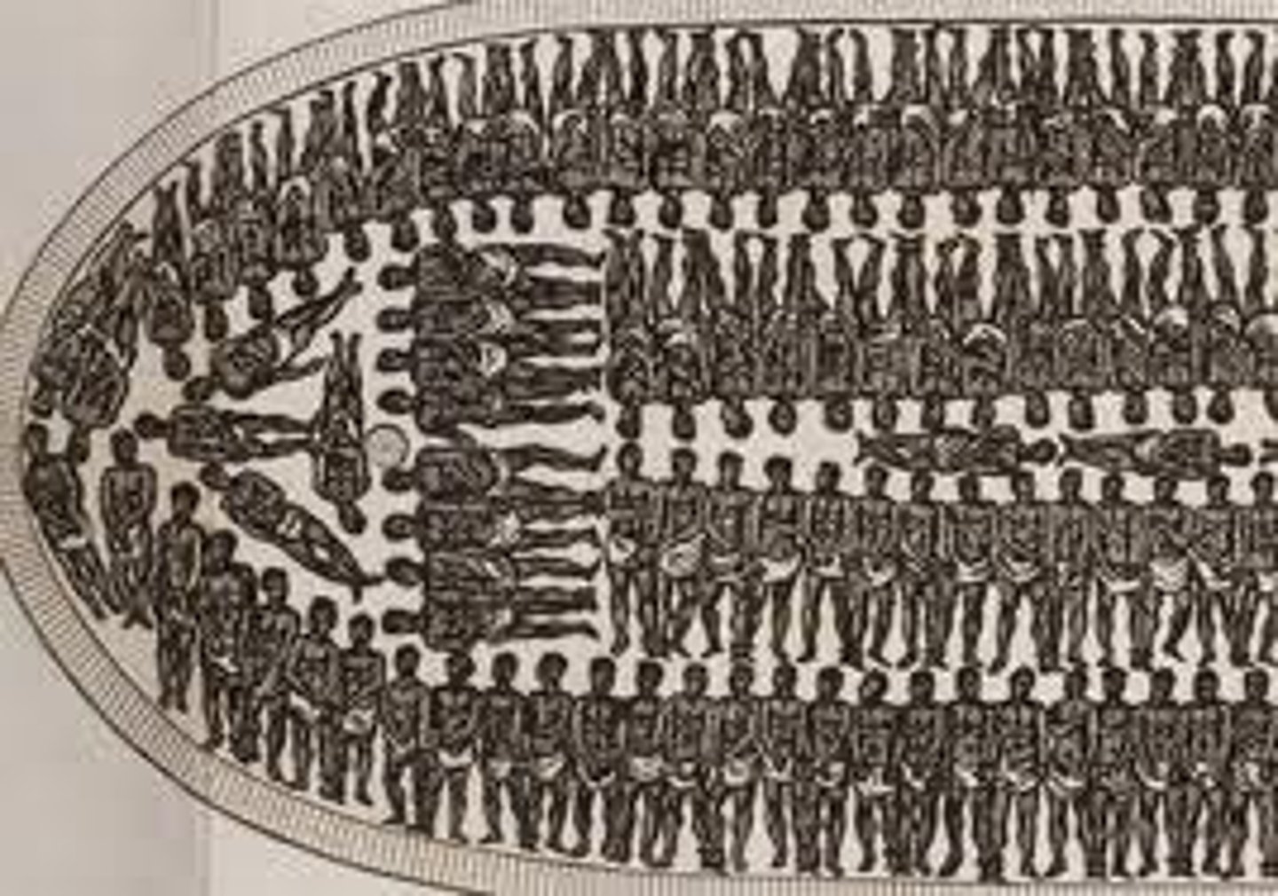 <p>This term refers to the terrifying journey endured by millions of enslaved Africans who were shipped across the Atlantic ocean during the Colonial Era; such voyages had a high death rate and were particularly gruesome and harrowing for the Africans, who were usually shackled and packed like cargo below deck. Most victims were captured by West or Central African slave traders who then sold them to European slave traders on the Atlantic coast of Africa. The vast majority were shipped to Brazil and the West Indies, and only a small percentage (5%) were taken to the British colonies in North America.</p>