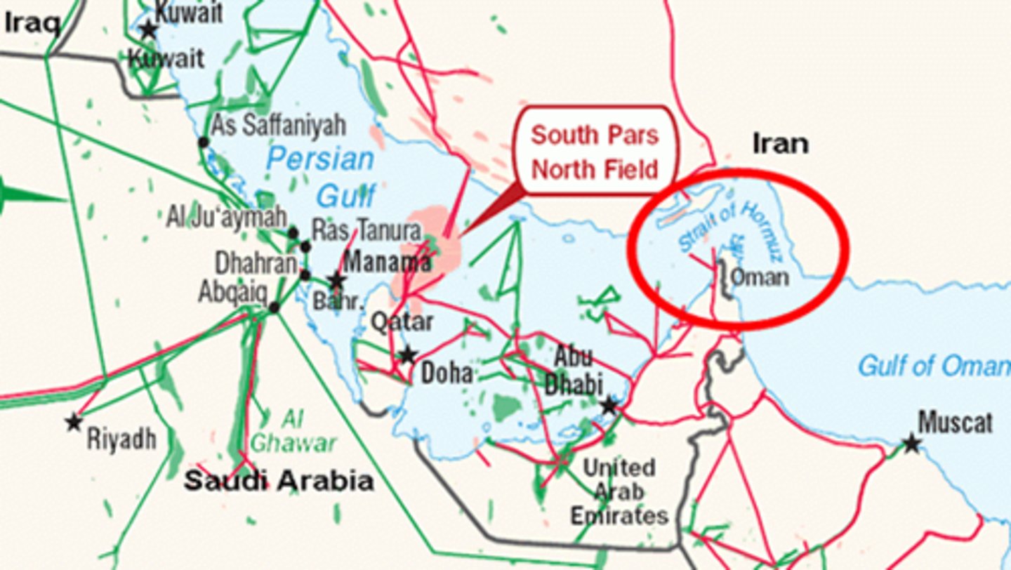 <p>a strategic, narrow waterway between two larger bodies of water</p>
