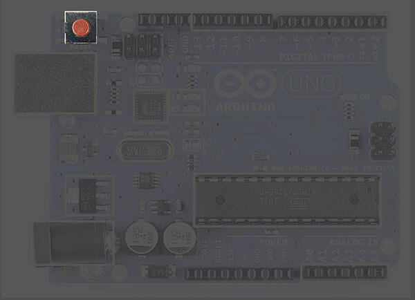 <p>When the _____ button is clicked, it sends a logical pulse to the reset pin of the microcontroller, and now runs the program again from the _____. This can be very useful if your code doesn’t repeat, but you want to test it multiple times.</p>