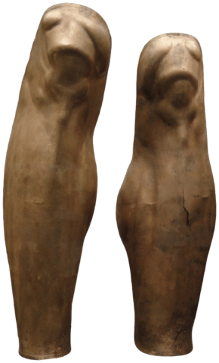 <p>A sheet of bronze shaped and used to protect the lower leg. It was mainly intended to protect the tibia from being broken during battle. Felt or leather was used as padding to give further protection to the wearer. Most Hoplites only wore a greave on their left leg, but the Spartan state provided its soldiers with 2 for added protection.</p>