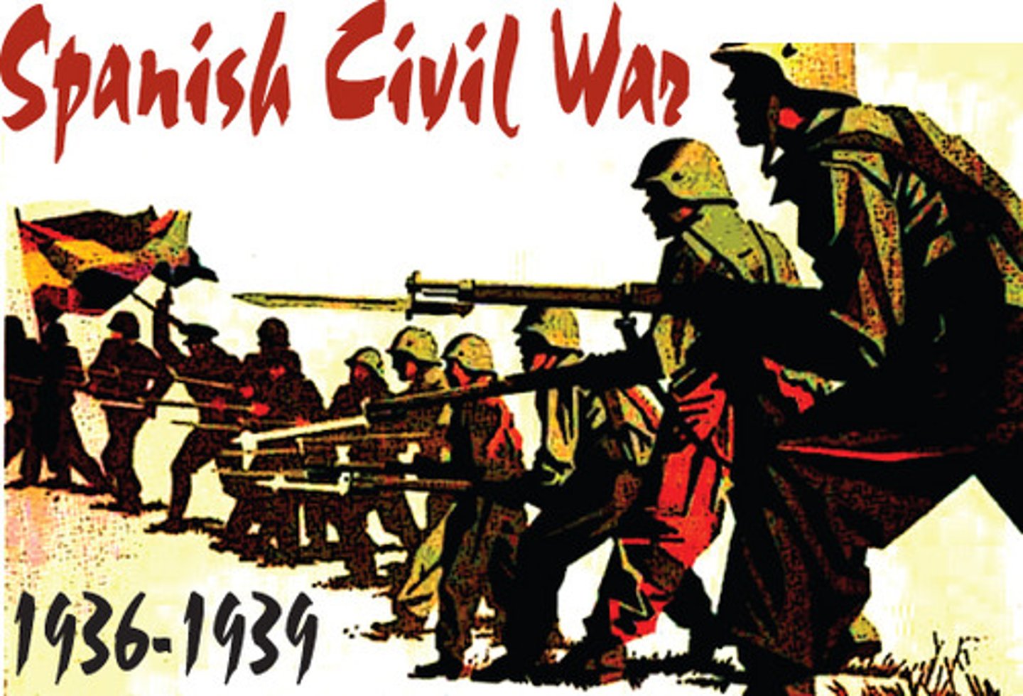 <p>In 1936, a rebellion erupted in Spain after a coalition of Republicans, Socialists, and Communists was elected. General Francisco Franco led the rebellion. The revolt quickly became a civil war, by 1939 Franco had established a military dictatorship. (p. 525)</p>