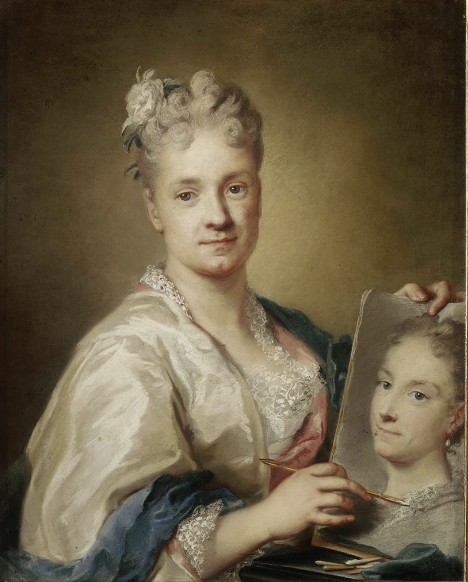 <p>Self-Portrait Holding a Portrait of Her Sister (artist)</p>