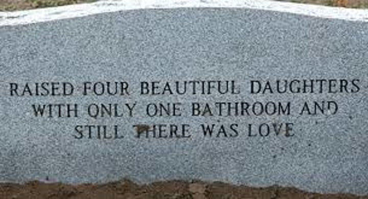 <p>A brief statement written on a tomb or gravestone</p>