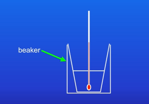 <p>Transfer the acid to a polystyrene cup, then stand the polystyrene cup inside a beaker to stop it from falling. Then use a thermometer to measure temp of acid and record in table.</p>