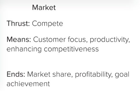 <p>Strong external focus and values stability and control</p>