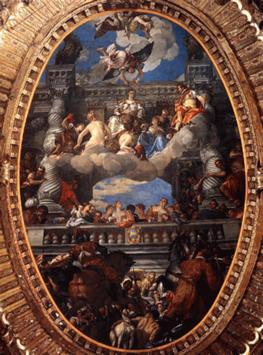 <p>led the movement into the Baroque from about 1600. The intellectual pictorial worlds, created by the Mannerists as early as the 16th century, reach their peak</p>