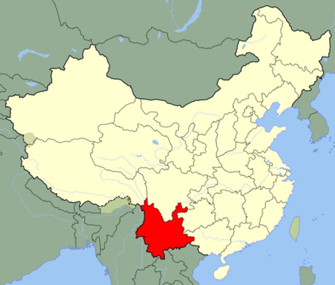 <p>yún nán</p><p>Yunnan province in southwest China. (yun-cloud)</p>