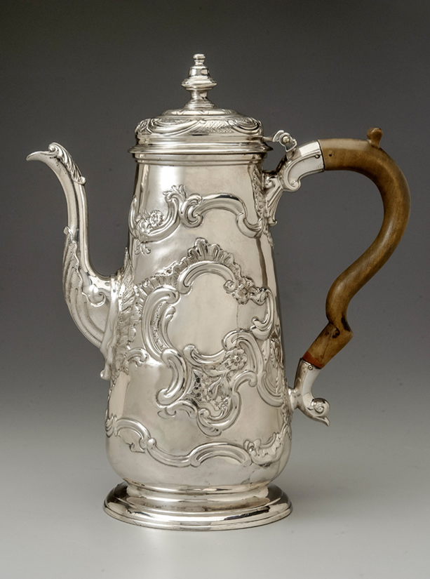 <p>Alexander Petrie/Abraham Silver Coffeepot</p>