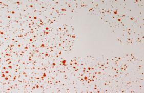 <p>Created when an object blocks the deposition of blood spatter onto a target surface or object</p>