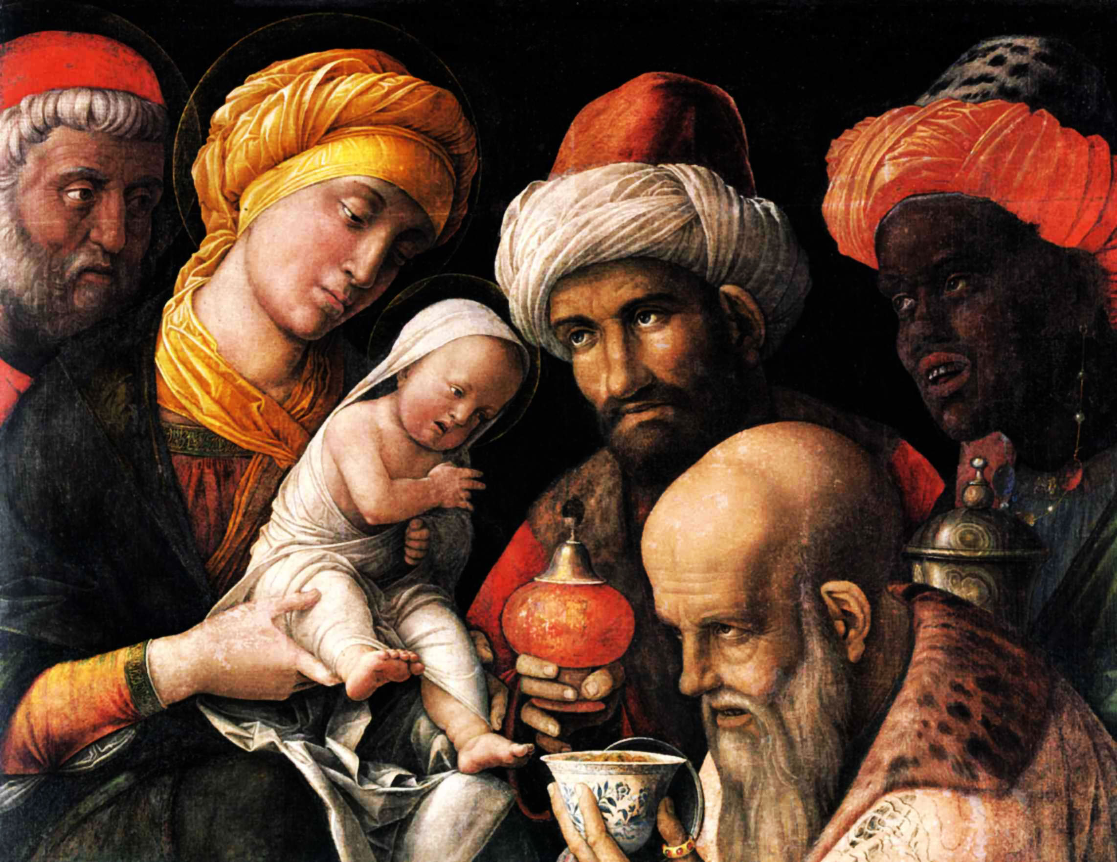 <p>Andrea Mantegna’s Adoration of the Magi</p>