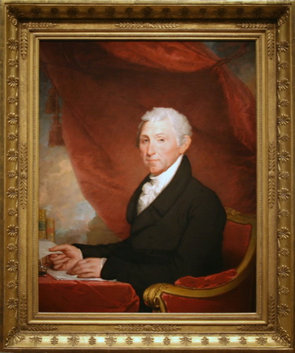 <p>5th President<br>Took office from 1817-1825<br>Monroe Doctrine</p><p>Missouri Compromise</p>