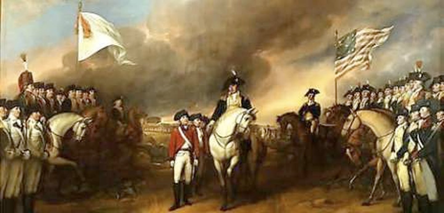 <p>A win of the americans when the Americans set a trap for the British and General Cornwallis surrenders.</p>