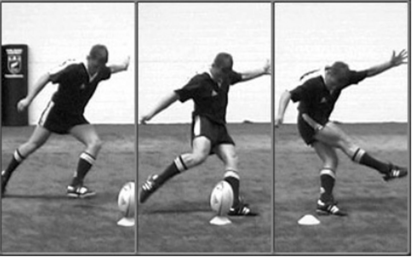 <p>Refers to the body movements occurring after the execution phase. This phase is where the movement slows down after impact and the player prepares for the next action. For example, the high leg-lift after place-kicking a goal. The follow-through is important in slowing the body parts down over a longer period of time, absorbing the forces produced and helping to prevent injuries.</p>