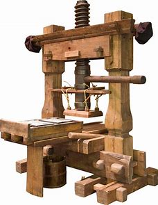 <p>Who, and when was the printing press created?</p>