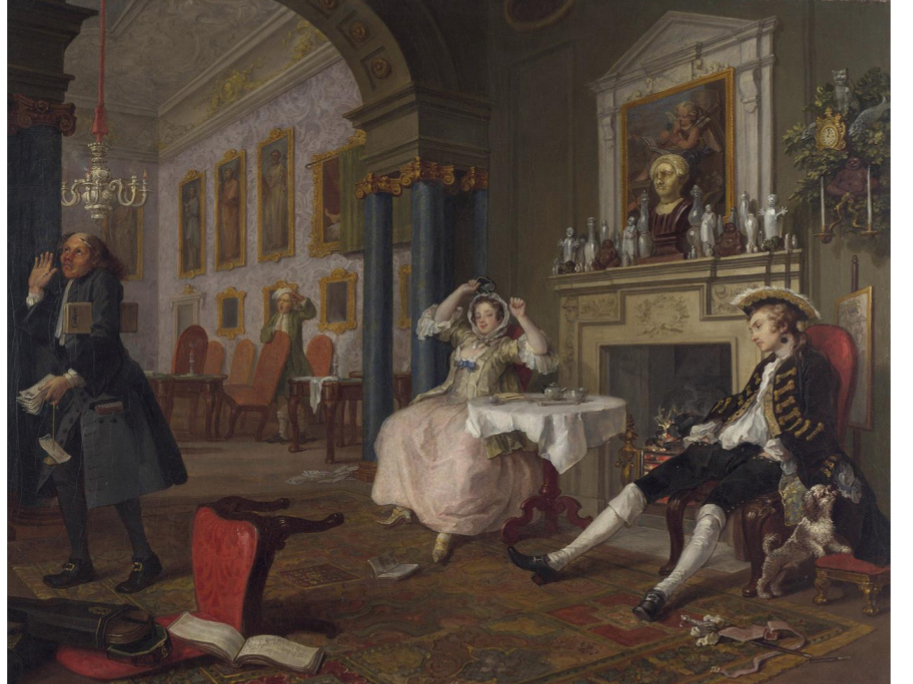 <p>“The Tête à Tête,” from Marriage A-LaMode, c. </p>