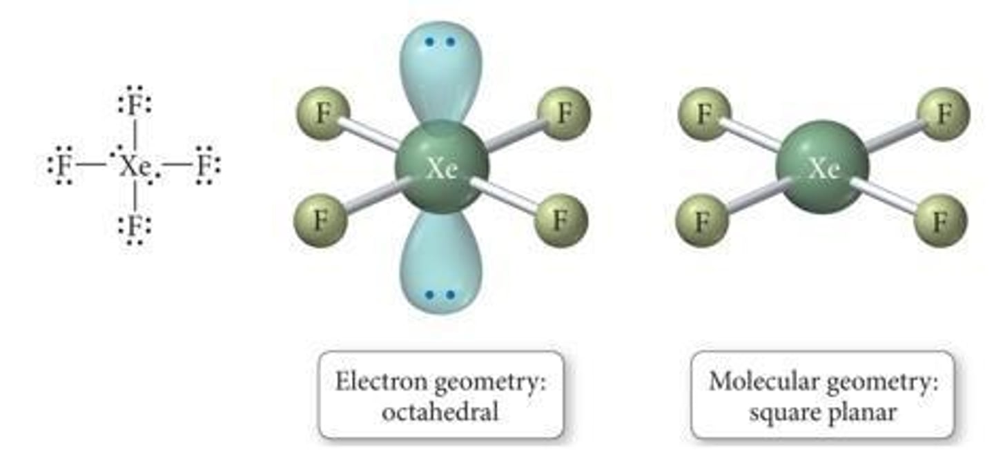 <p>Octahedral with two lone pairs.</p>