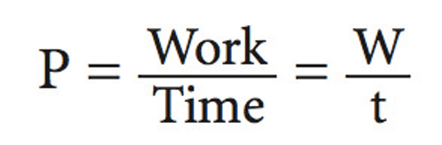 <p>how much energy is used each second</p>