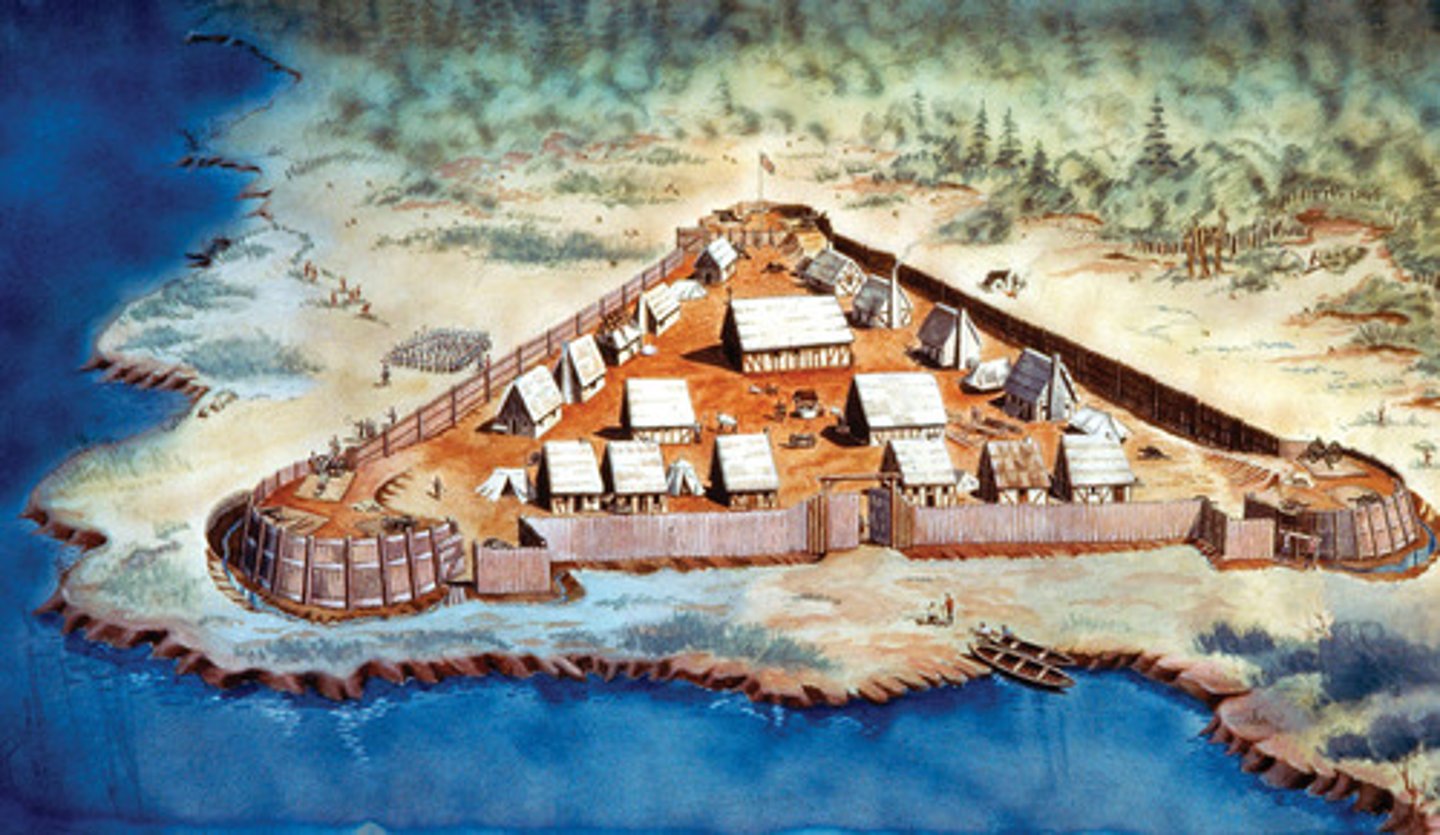 <p>1st permanent English settlement in North America in 1607.</p>