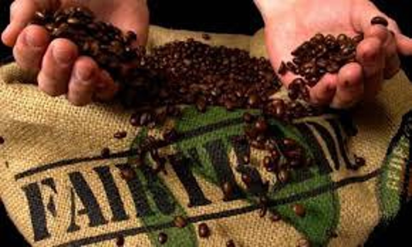 <p>trade in which fair prices are paid to producers in developing countries</p>