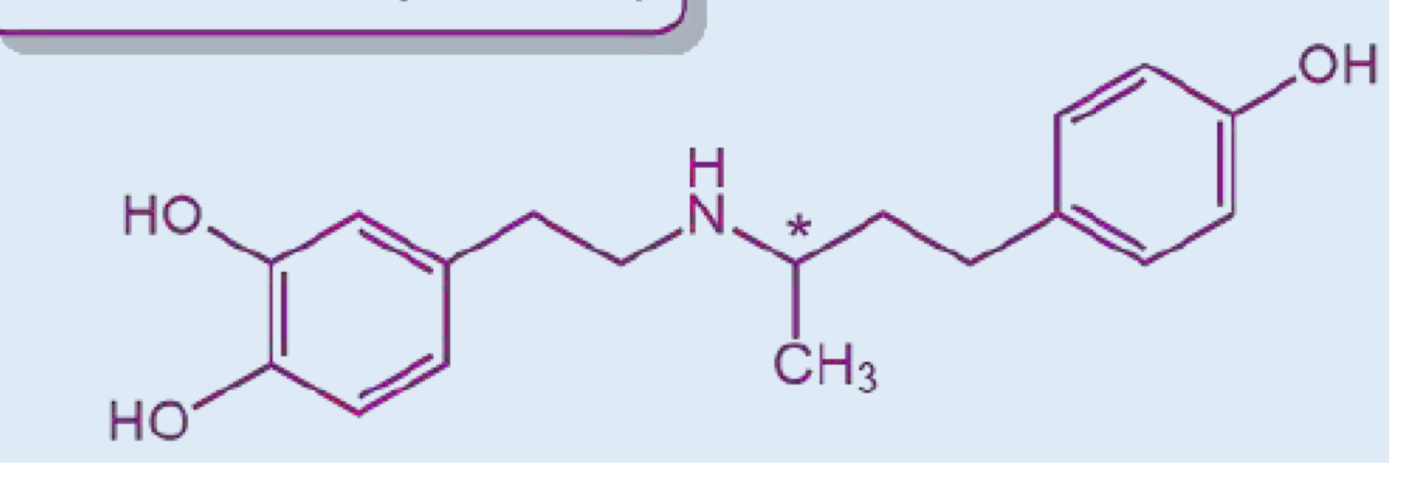 <p>Molecola selettiva beta1.</p><p>Si somministra il racemo:</p><ul><li><p>enantiomero levogiro (S)—> agonista alfa1 e beta1</p></li><li><p>Enantiomero destrogiro (R)—> antagonista alfa1 e beta</p></li></ul><p>Effetto sommativo= agonista beta1 con effetto inotropo positivo</p><p>Usi: stimolante cardiaco dopo un’operazione o in caso di shock cardiogeno. Stimola la contrazione del miocardio con anche effetti sulla frequenza ma lascia inalterata la pressione sanguigna. </p><p>Non può essere somministrata per via orale perchè presenta il catecolo quindi è sensibile alle COMT. </p><p></p>