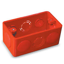 a rectangular shaped metallic or plastic (PVC) material
in which flush type convenience outlet and switch are attached.