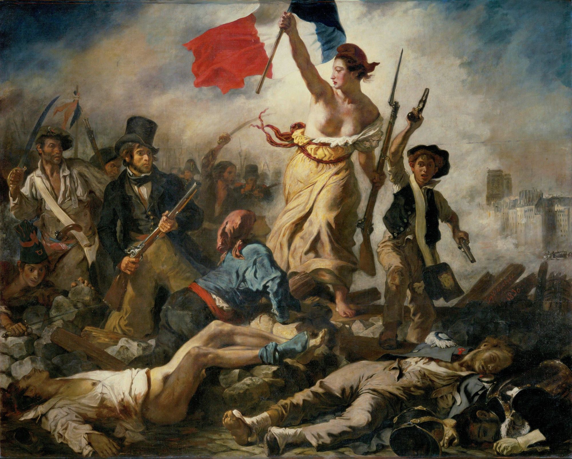 <p><em>La Liberté guidant le peuple</em></p>