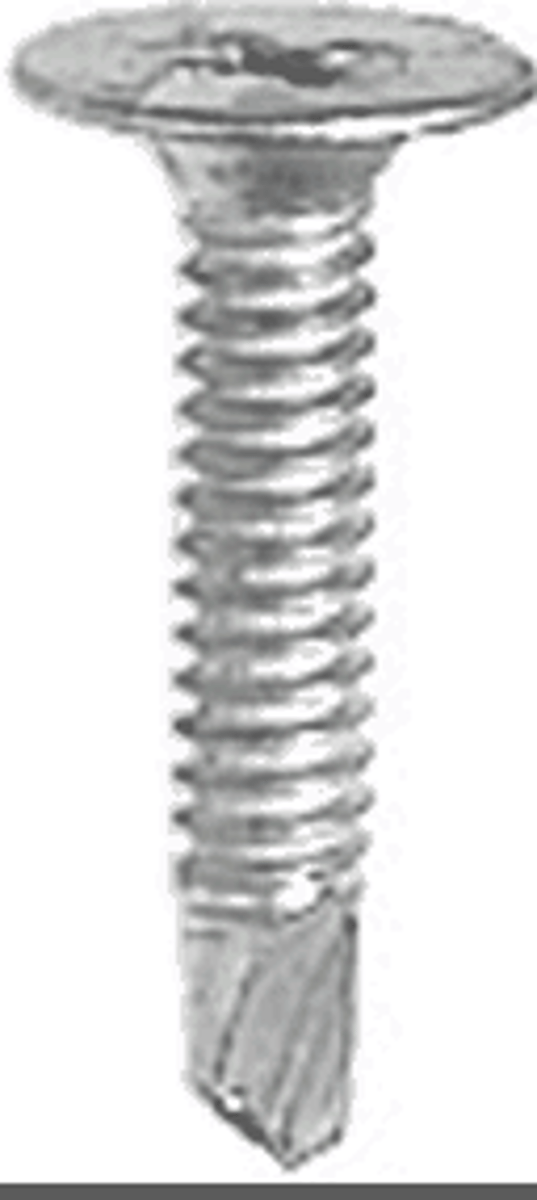 <p>used for attaching wood to metal, tip is like a drill so it makes it's own pilot hole, hex head or fluted head</p>