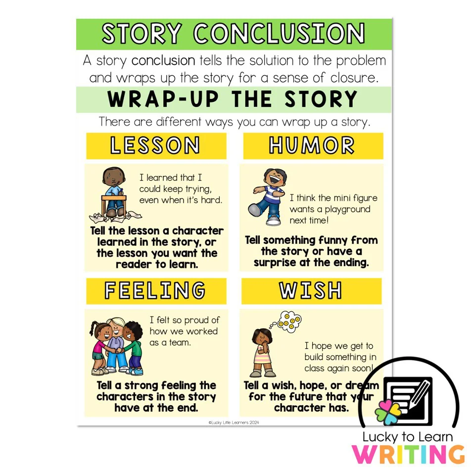 <p><span style="color: red"><strong>The final part of a story where the plot is resolved and any remaining conflicts are addressed, providing closure to the narrative. </strong></span></p>