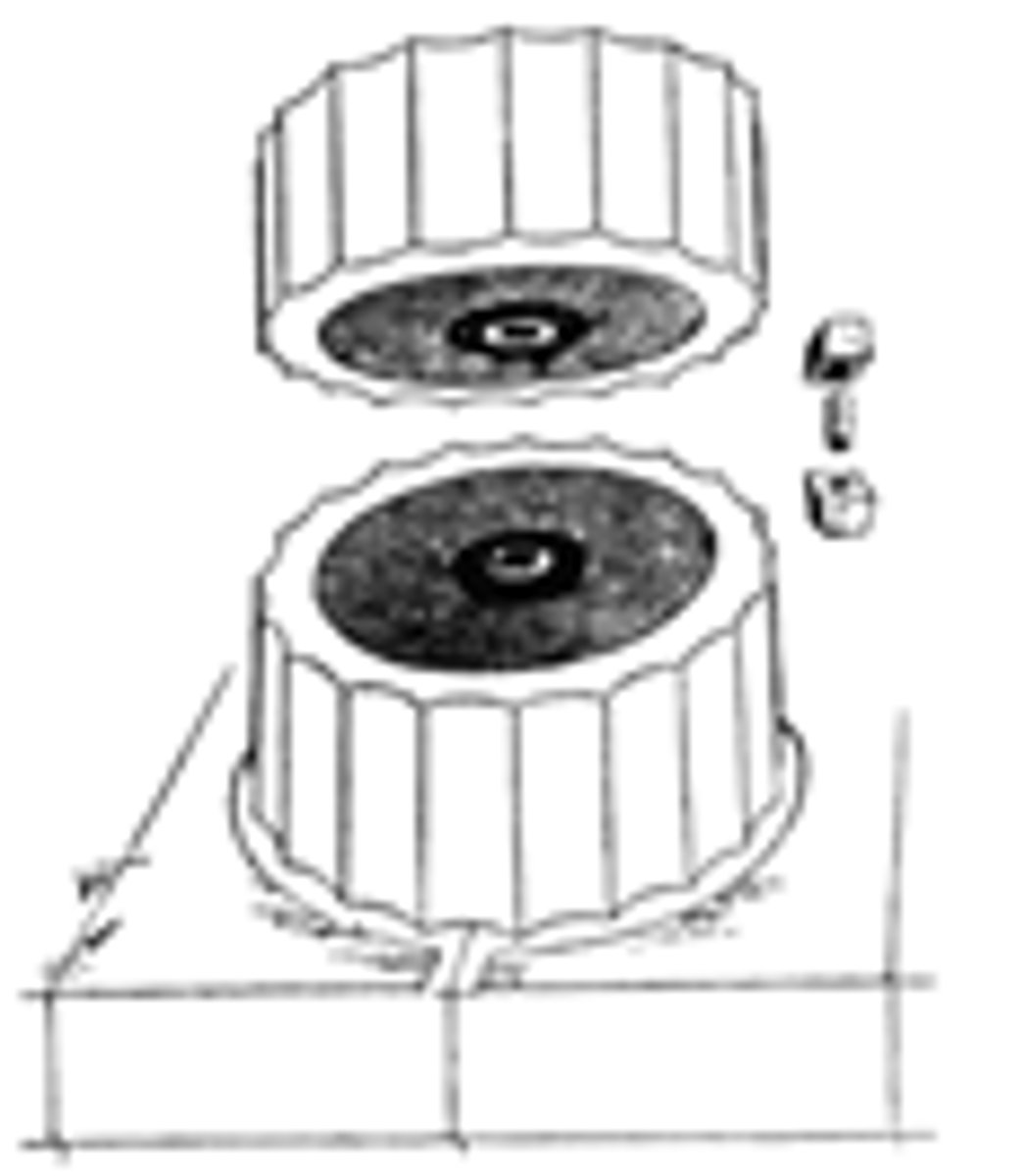 <p>one of the stacked cylindrical stones that form the shaft of a column; a cylindrical wall that supports a dome</p>