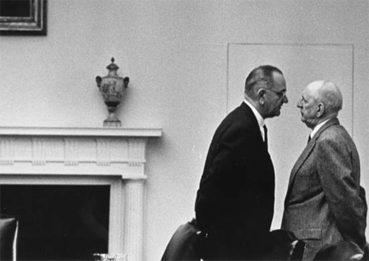 <p>LBJ's tactic of "negotiation" with members of congress. He used his size and abrupt manner to manipulate them</p>