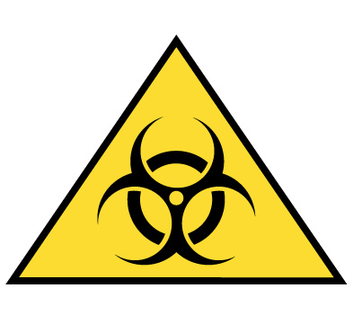 <p>D. <span><strong><span>biohazard material present. </span></strong></span></p>