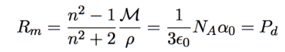 <p>index of refraction relates to dielectric constant by κ = n²</p>