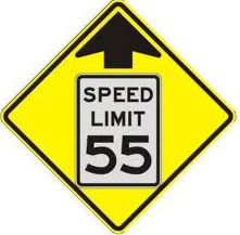 <p><span>What sign does this mean?: Reduced Speed Limit Ahead</span></p>