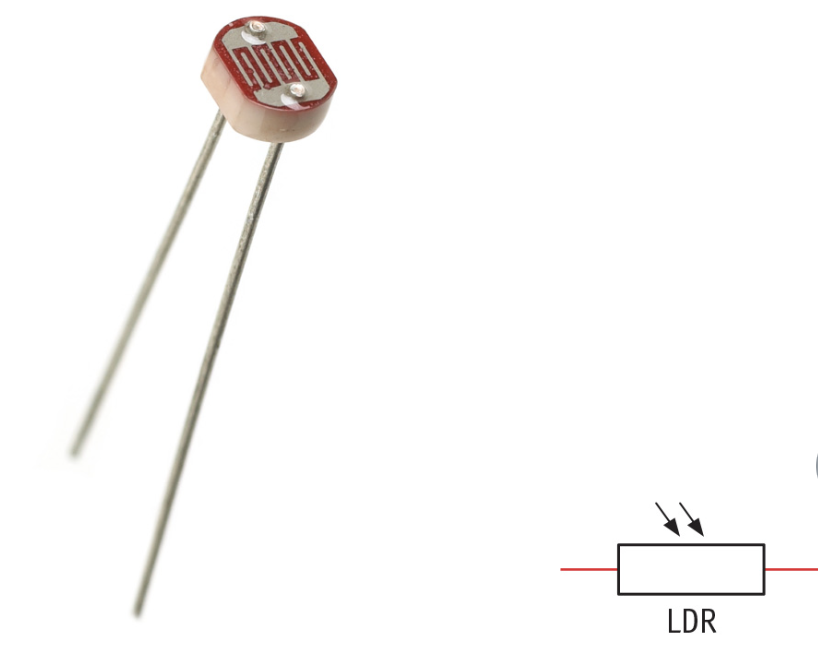 LDR with circuit symbol