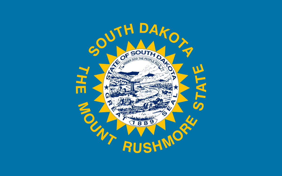 <p>Dakota du Sud SD</p>