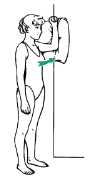 <p>This isometric shoulder exercise is called what?</p>