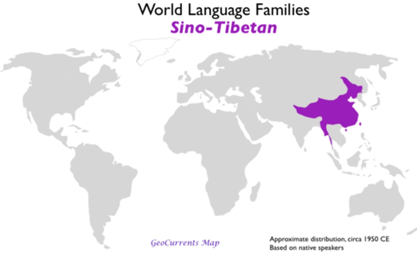 <p>Language area that spreads through most of Southeast Asia and China and is comprised of Chinese, Burmese, Tibetan, Japanese, and Korean.</p>