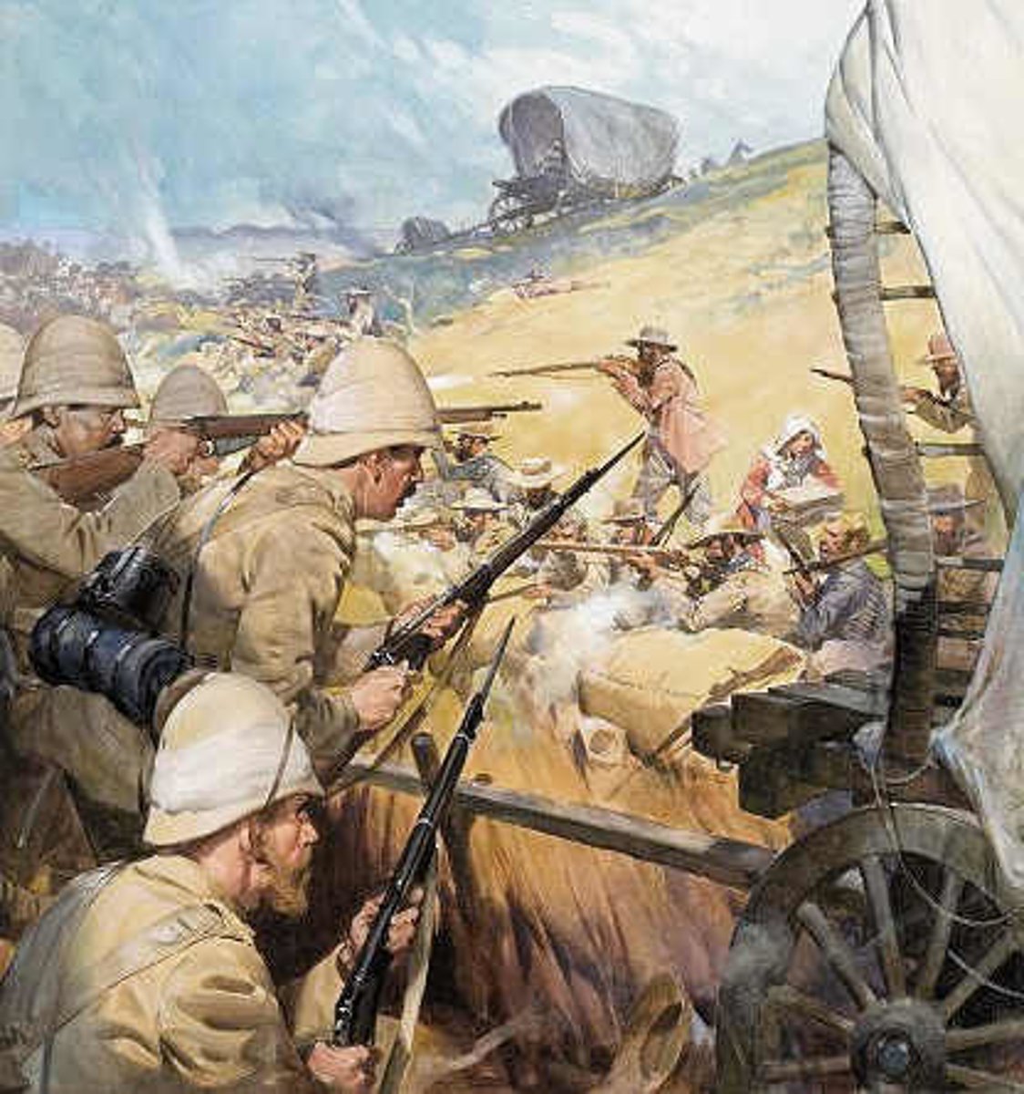 <p>A conflict that took place in South Africa between 1899 and 1902. The British would invade and take the territory after many losses from the tough, guerrilla warfare masters of the Dutch.</p>