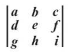 <p>How to calculate the determinant of a 3×3 matrix?</p>