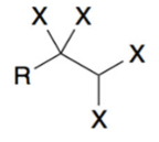 <p>4 X two on most and least substituted carbons</p>