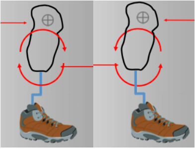 Socket forward => P ant/distal + post/prox
Socket backward => P ant/prox + post/distal