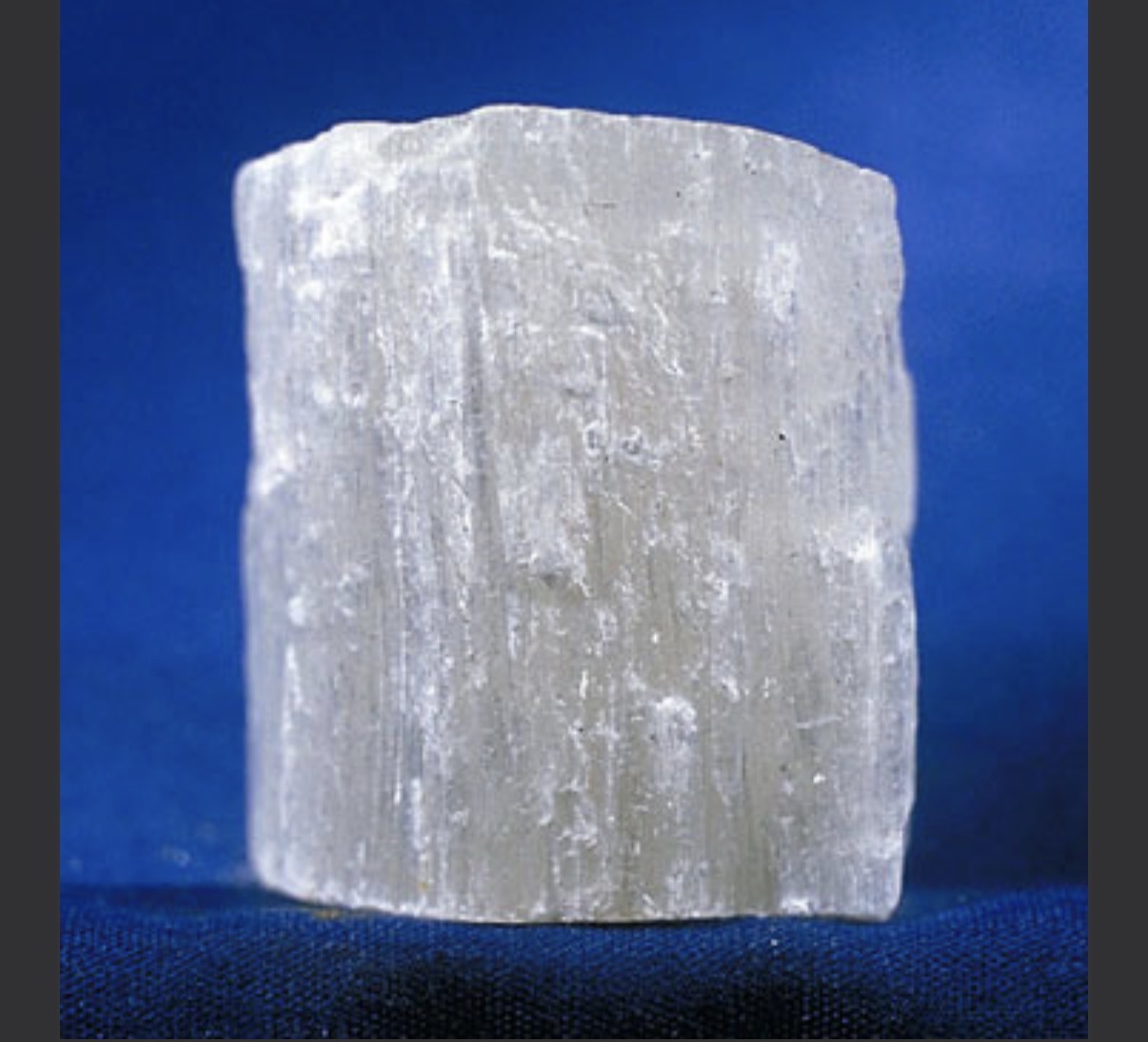 <p>Colorless streak, good cleavage in one direction, vitreous, pearly, or silky. Colorless, white or gray color. Common in soils of arid regions, both as crystals and as a cementing agent in indurated soil horizons. Has been weathered out of humid region soils because it’s soft and pretty soluble. Occurs in sedimentary rocks. Used as soil amendment to reclaim spodic soils and as a calcium fertilizer. </p>