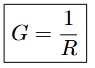 <p>It’s units are siemens (S) (Chapter 3a Resistance)</p>