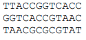 <p>Assemble a sequence from the following sequencing reads:</p>