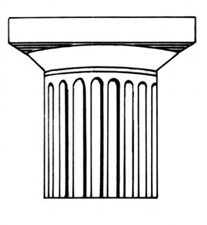 The order that was mostly used in mainland Greek, classified due to the simplistic of the column. 