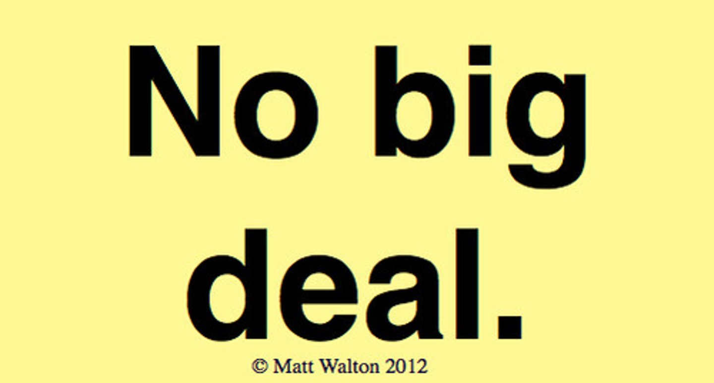 <p>It's nothing</p>