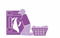 <p>to wash, dry, and fold clothes </p>