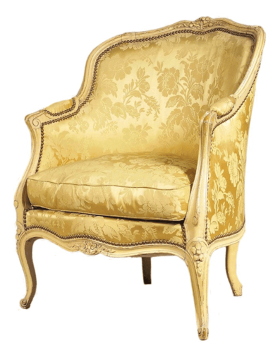 <p>French Rococo (Louis XV)</p><p>Lounge chair with full arm</p>