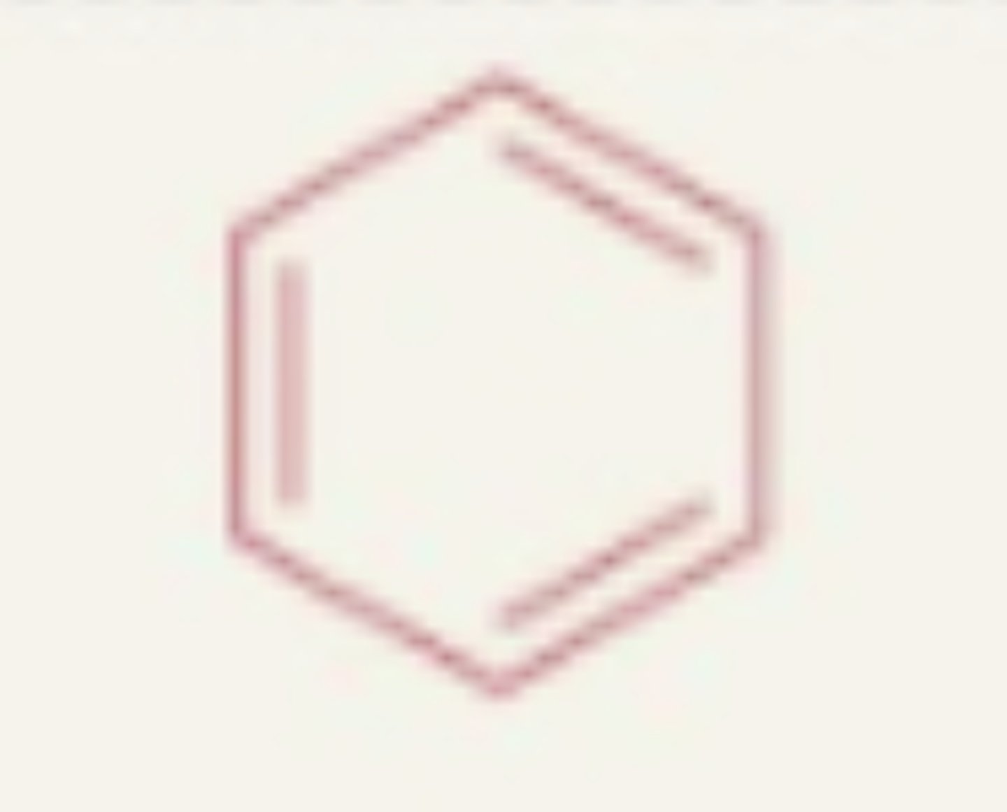 <p>- ring of carbons</p>