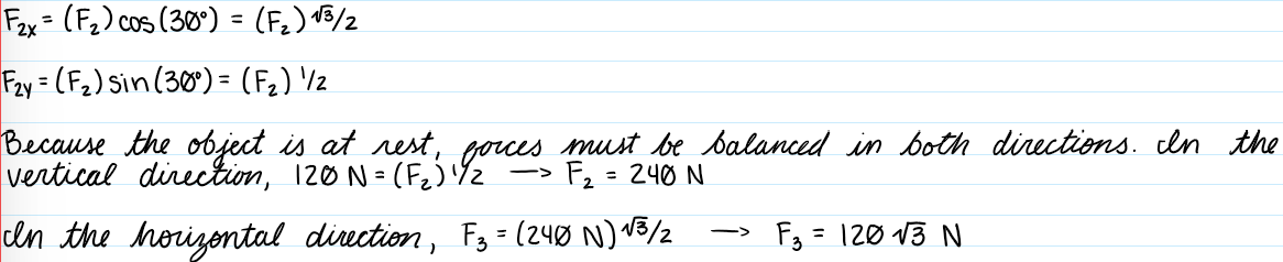 <p>D) 120sqrt(3) N</p>